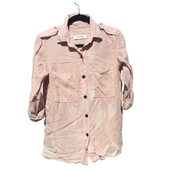 Zara Jackets & Blazers - Zara Womens Lightweight Lyocell Jacket Size M Pink Premium Denim Collection NEW